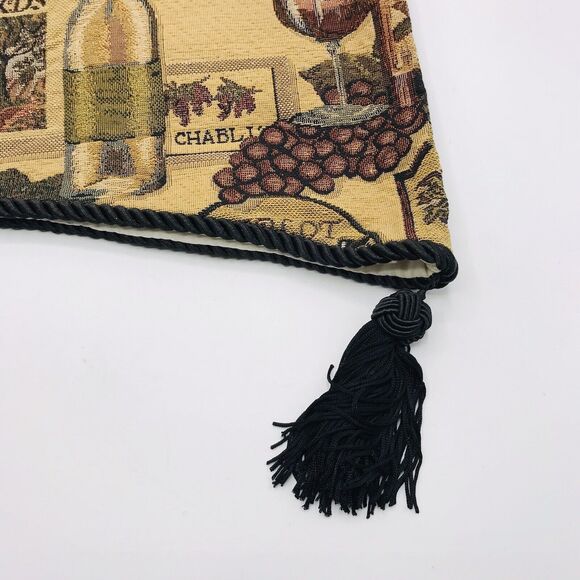 Lot of 4 JC Penney Home Collection Grape and Wine Tapestry Valance 54" W x 18" H - Picture 8 of 8